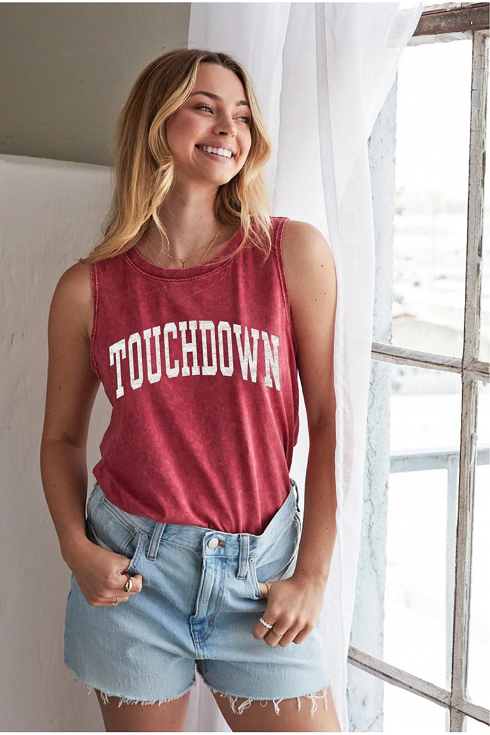 (PRE-ORDER) THE OC TOUCHDOWN MINERAL TANK TOP | VARIOUS COLORS