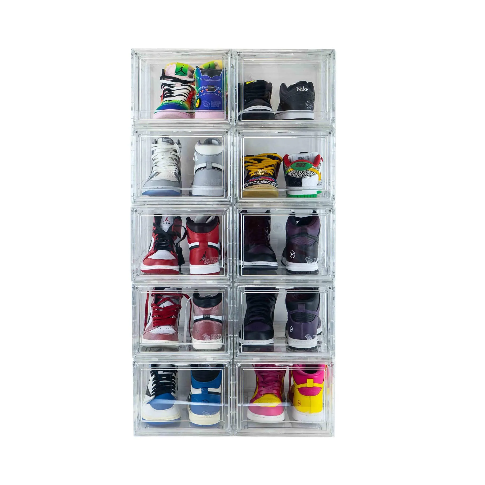 Premium Sneaker Storage Containers Drop Front