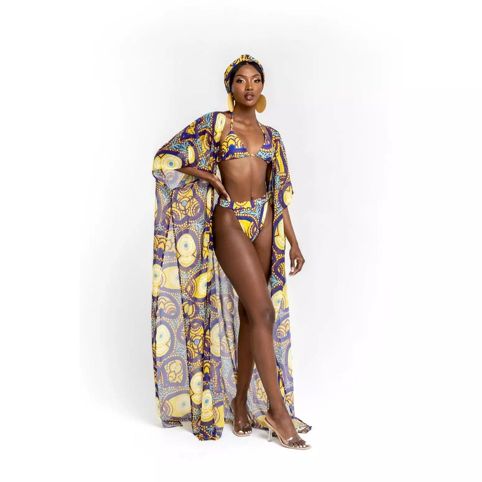 Print 3 piece Bikini Set