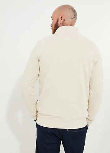 Ribbed Funnel Neck 1/4 Zip Top by Joe Browns | Look Again