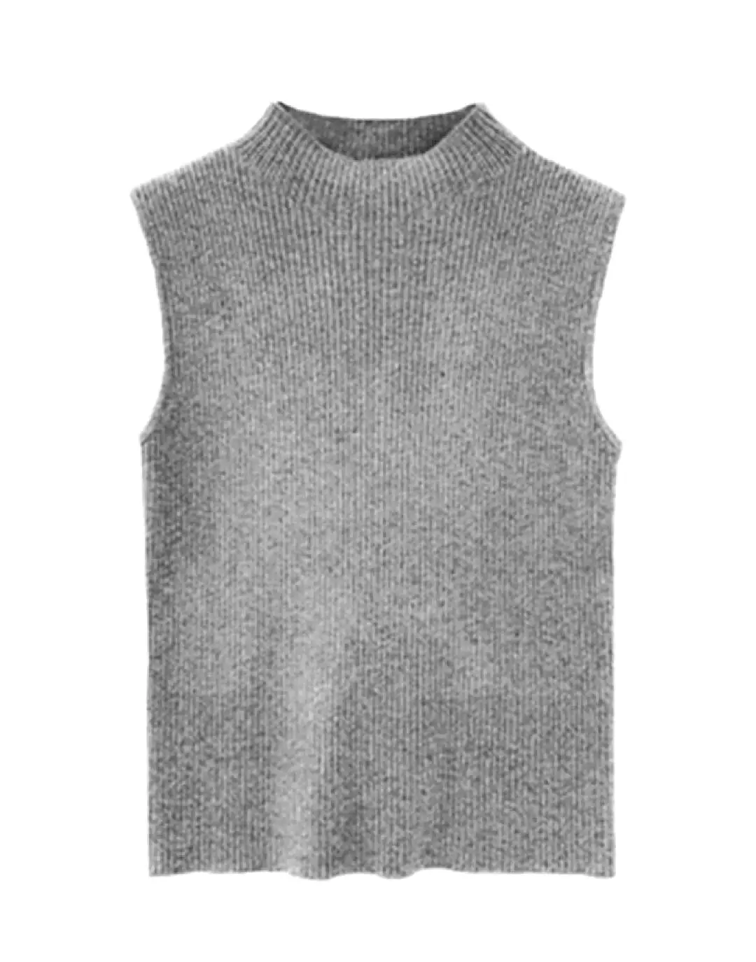 Ribbed Knit Sleeveless Top