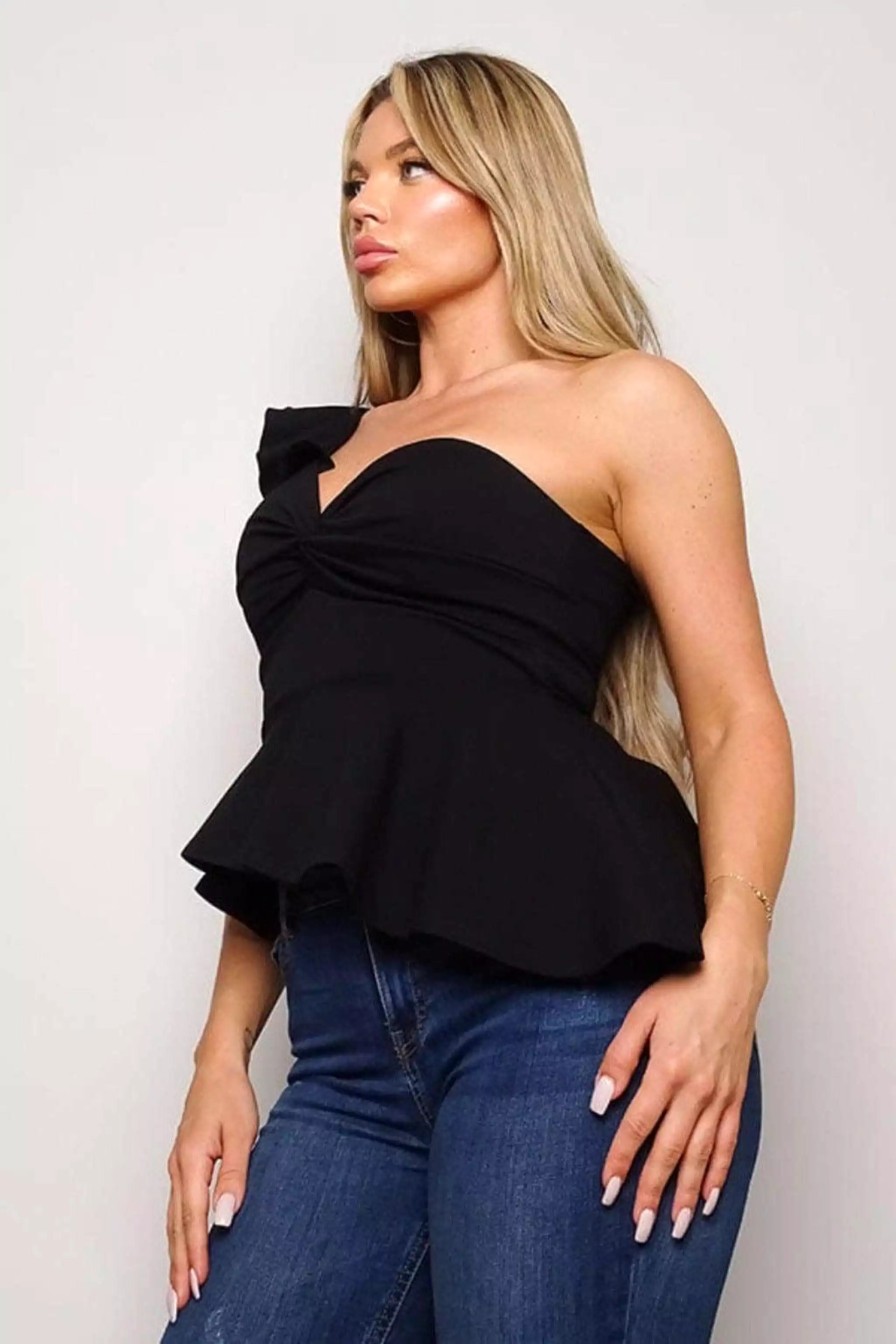 Ruffle Me Classy Peplum Tops