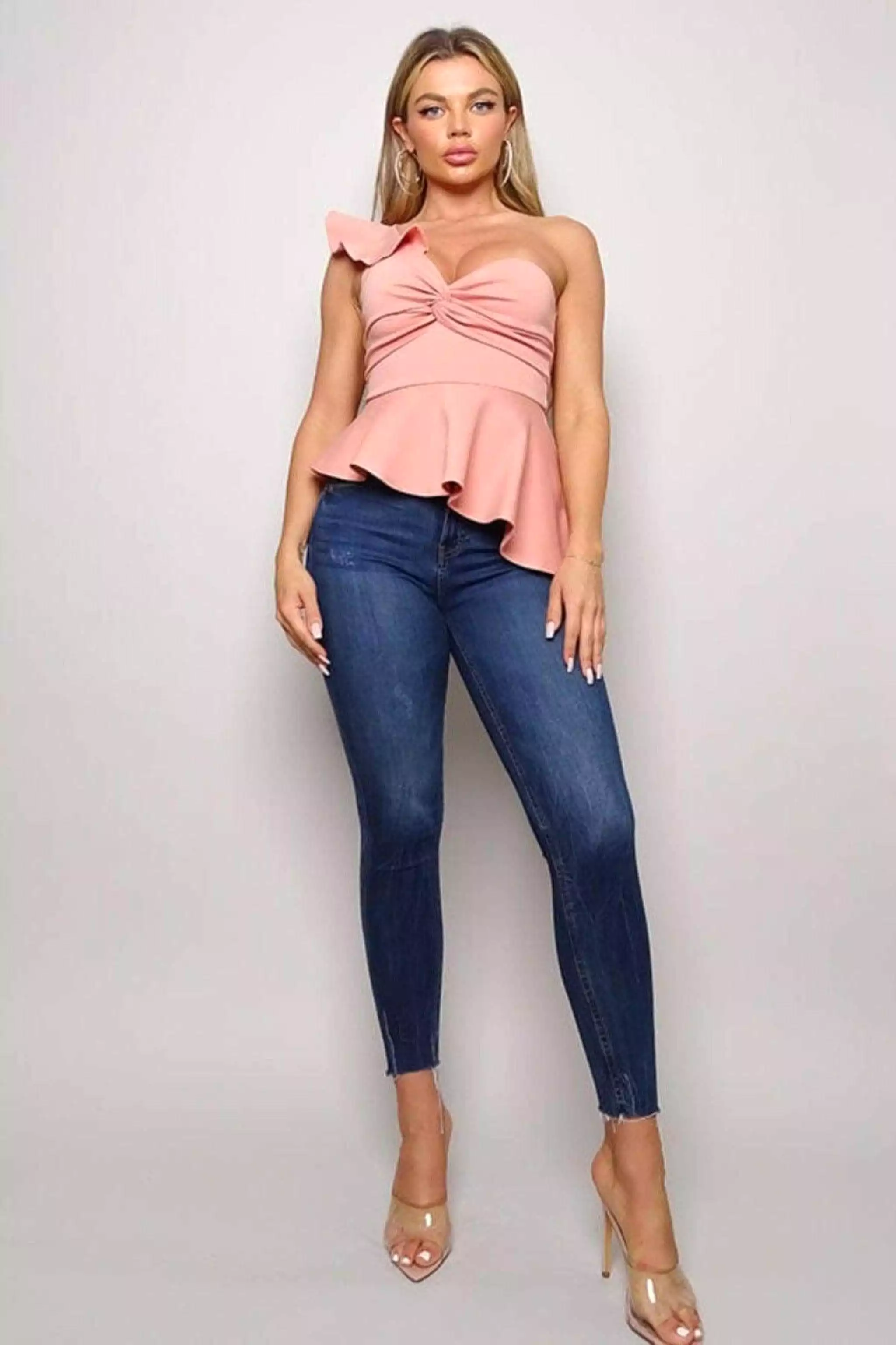 Ruffle Me Classy Peplum Tops