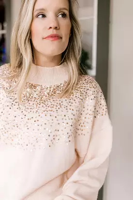 Sparkle Blush Sweater