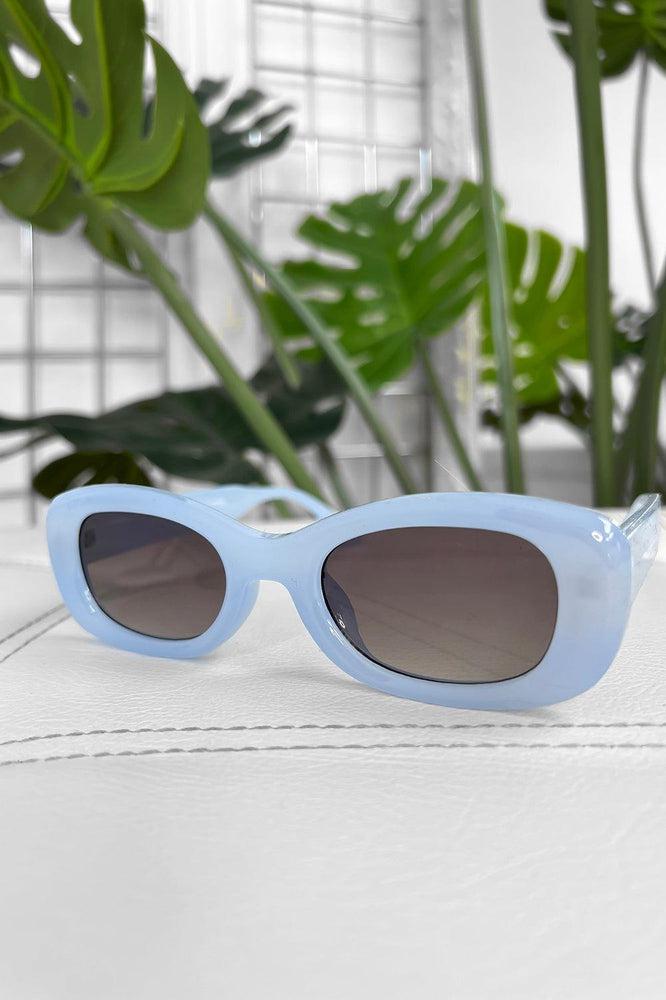 Squared Off Oval Sunglasses