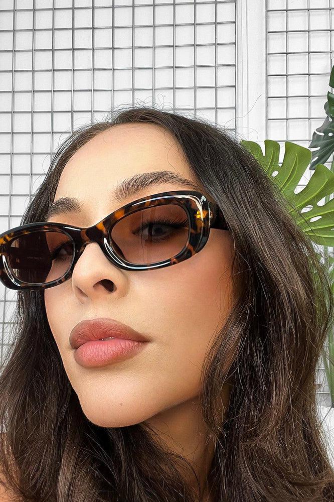 Squared Off Oval Sunglasses