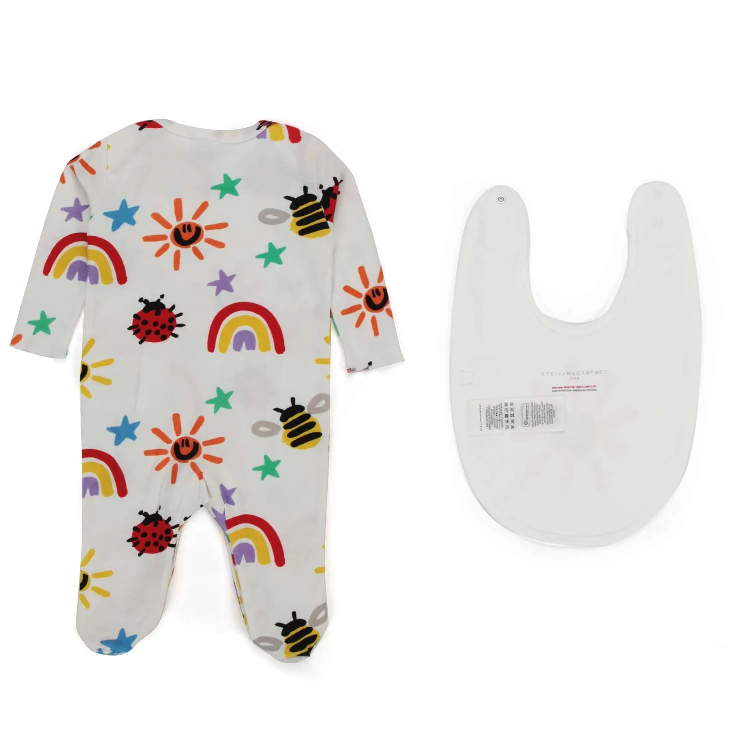 Stella Mccartney Unisex Bib And Romper Set