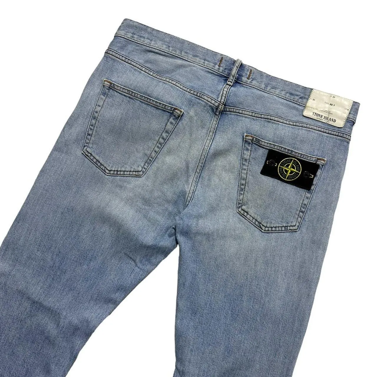 Stone Island Light Wash Denim Jeans