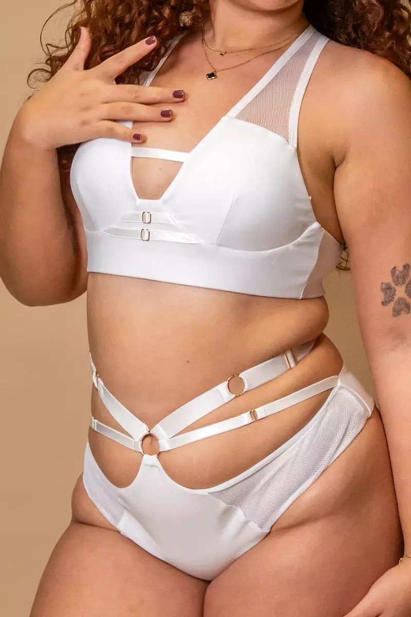 Tatiana Activewear Harley Top - Matte White