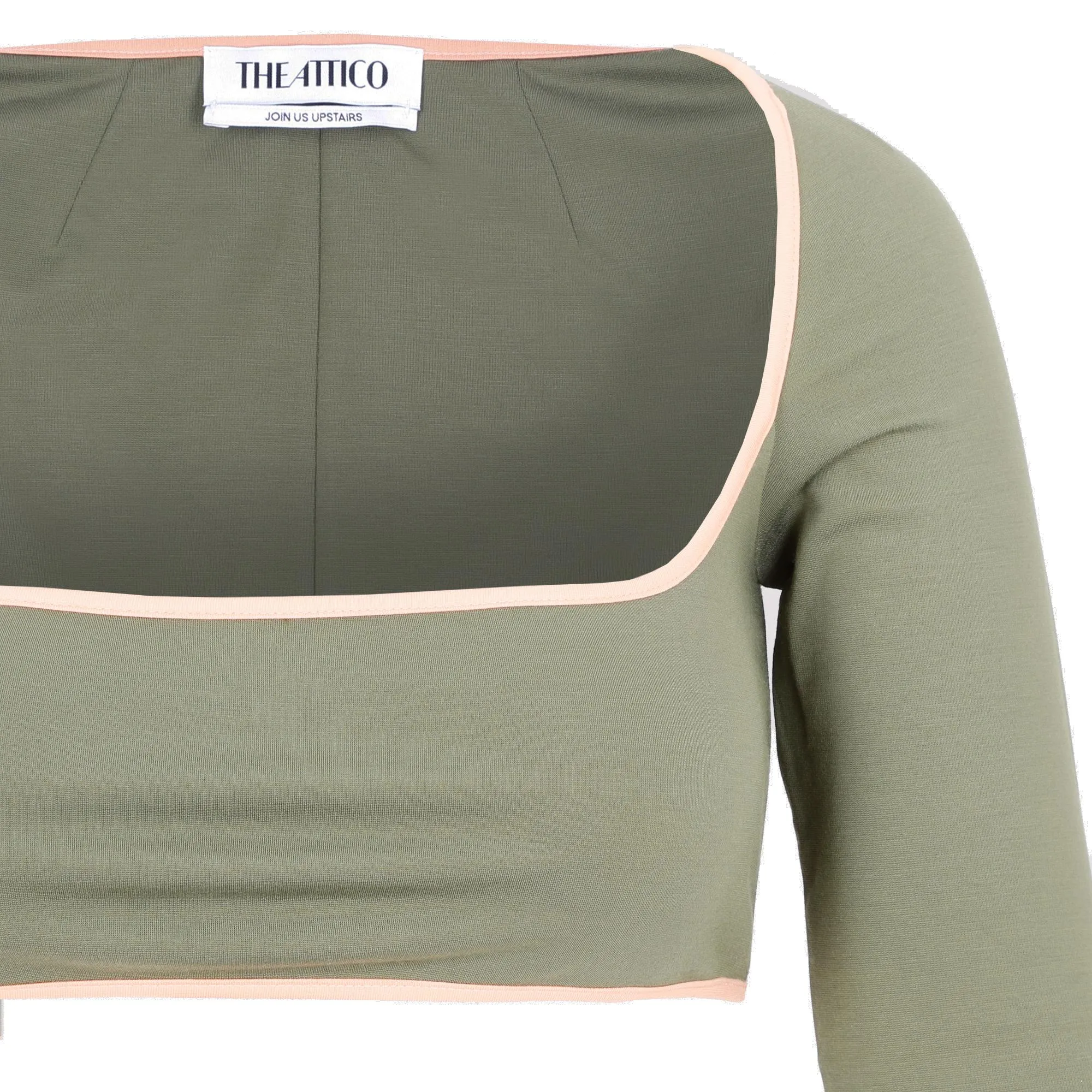 The Attico Long Sleeved Cropped Top