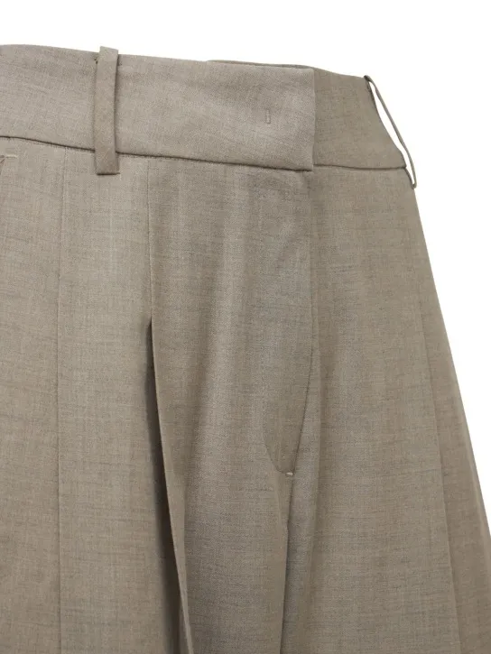 The Frankie Shop   Gelso high rise pleated woven wide pants 