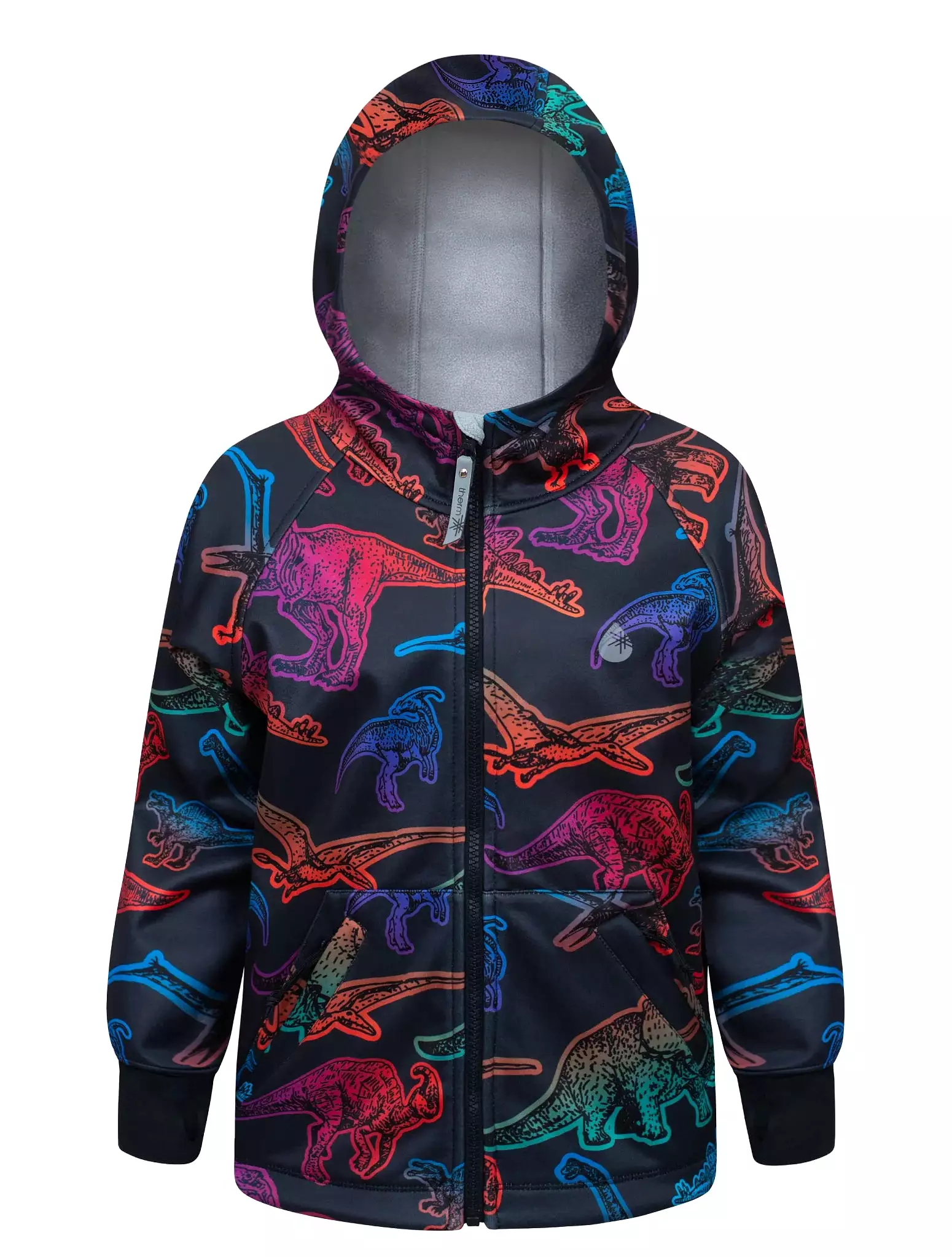 Therm All-Weather Hoodie - Neon Dino