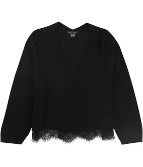 Tommy Hilfiger Womens Lace Trim Shrug Sweater