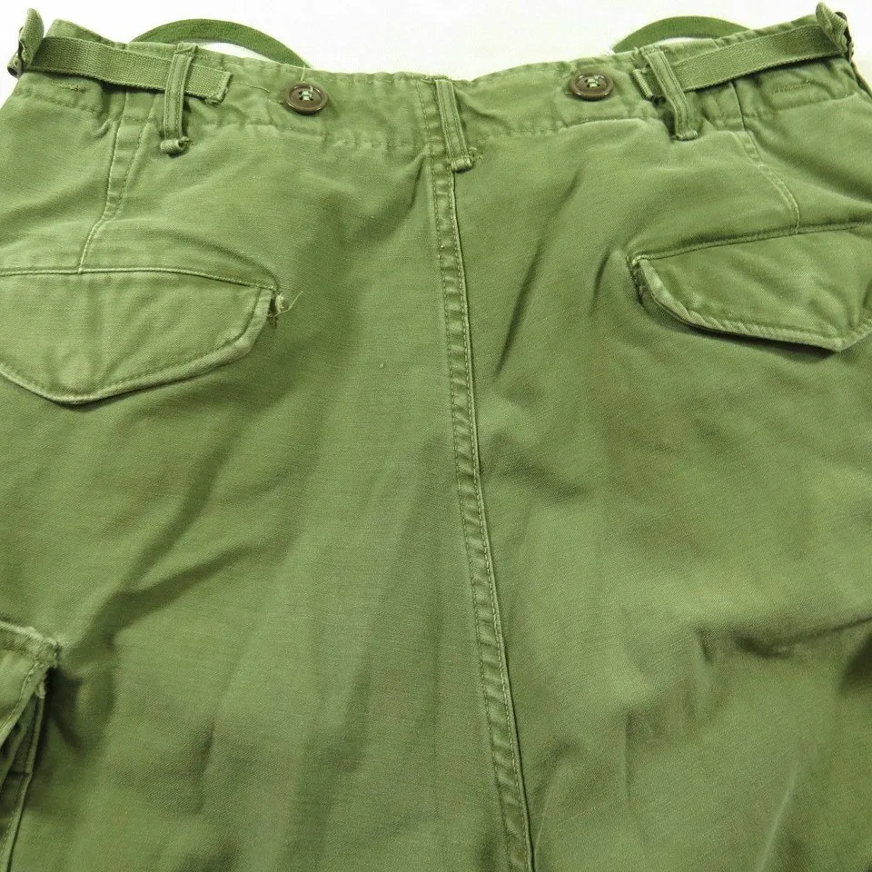 Vintage 50s M-1951 Trouser Pants 32 X 29 Korea War Era Military Olive Green