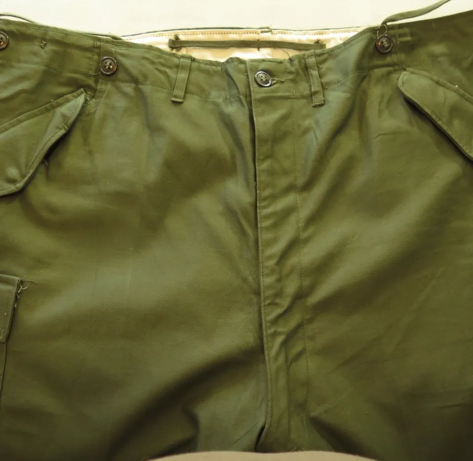 Vintage 50s M-51 US Army Field Trouser Shell Pants XL Long Deadstock Military