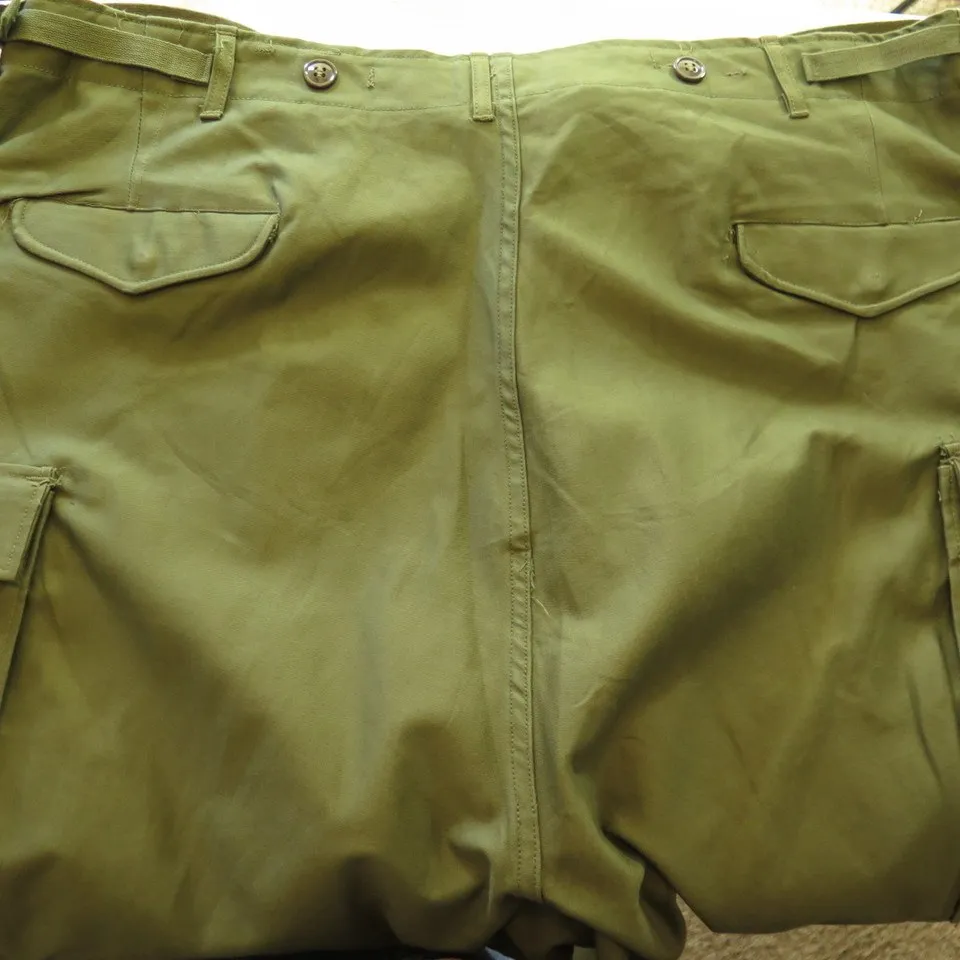 Vintage 50s M-51 US Army Field Trouser Shell Pants XL Long Deadstock Military