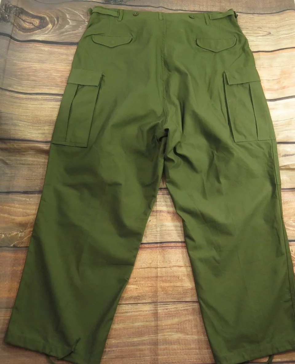 Vintage 50s M-51 US Army Field Trouser Shell Pants XL Long Deadstock Military