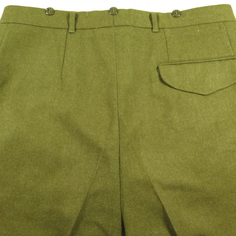 Vintage 60s 1967 Conway Military Trouser Pants 30 x 36 Deadstock USA Made