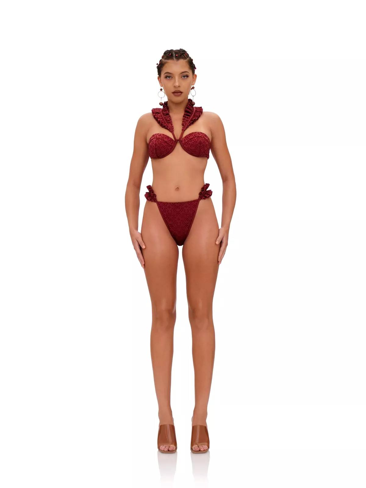 Wine Mulan Bikini