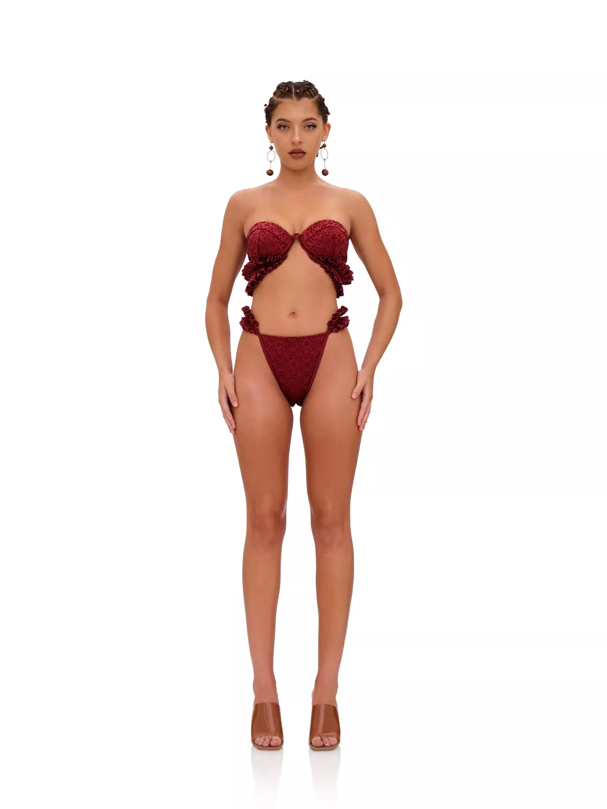 Wine Mulan Bikini